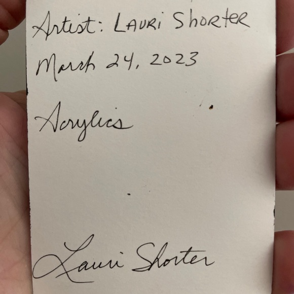 ACEO Collectible Original Painting Art “Nightmare” Monster Dot Art Mini Signed - Picture 3 of 4